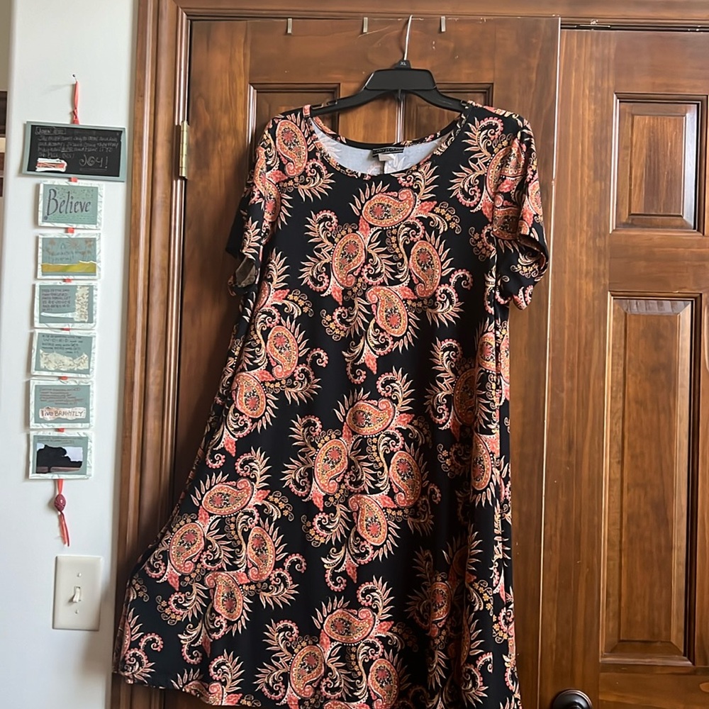 Dress with paisley design